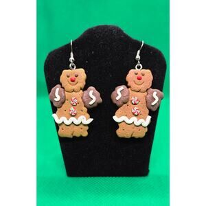 ** 5 for $25**/ Gingerbread Man Dangle Earrings for Pierced Ears, NWOT